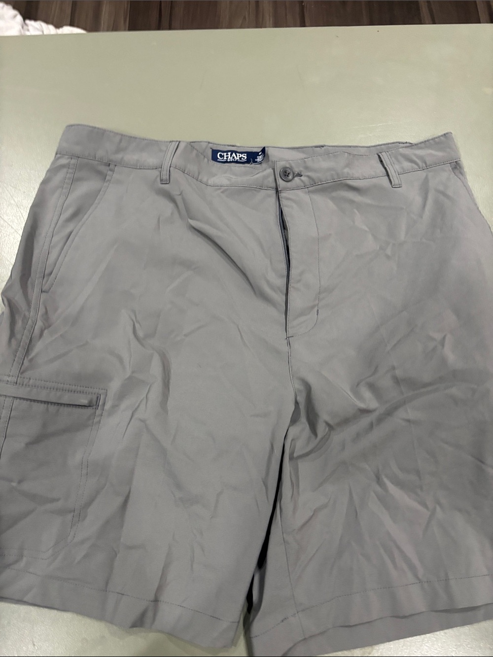 Chaps Men's Light Gray Cargo Shorts